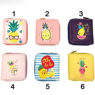 Bóp ví ngắn nữ cartoon họa tiết hoạt hình trái cây cute dễ thương - Link 8 - Banana Store