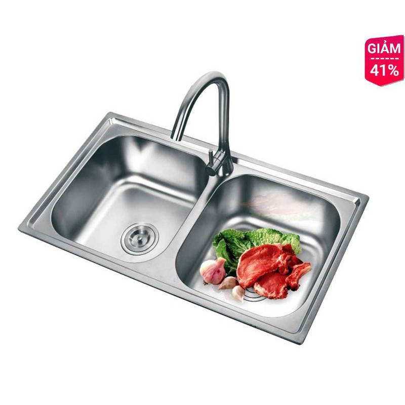 Chậu rửa chén 2 hộc A7843