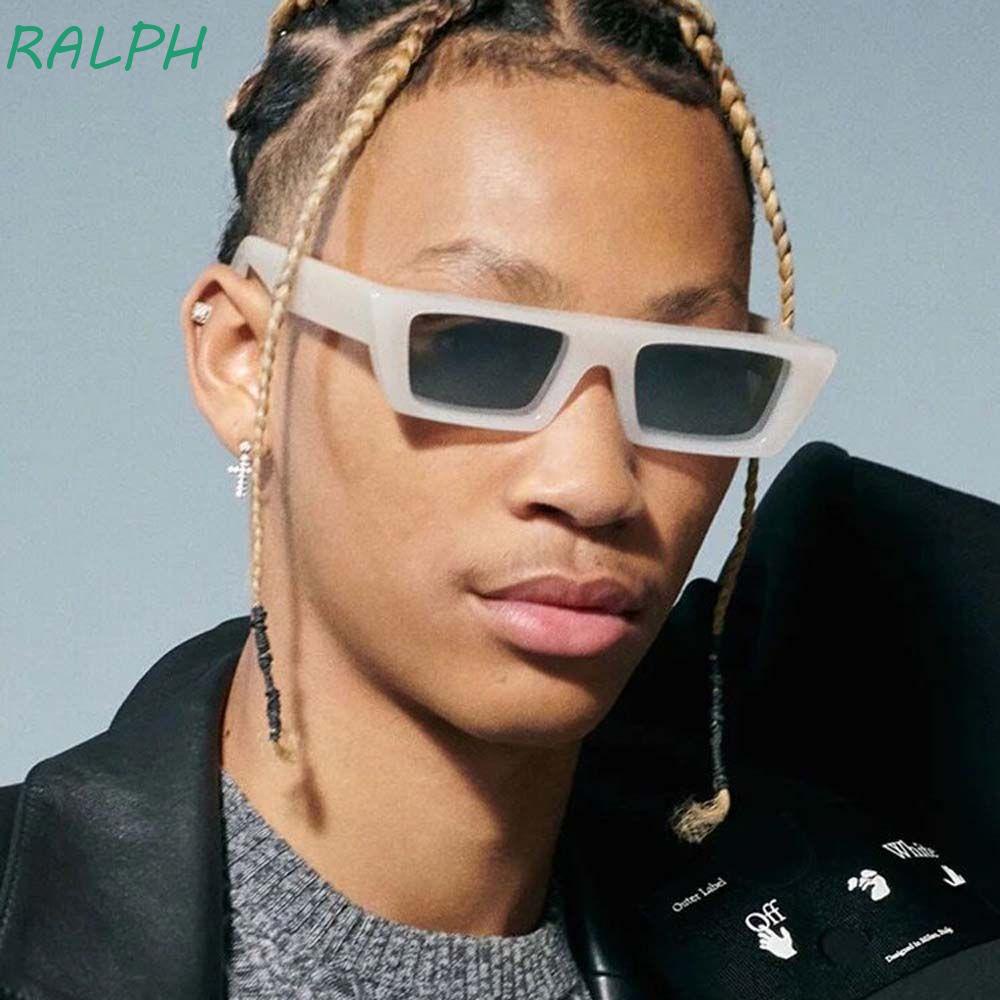 Ralph Cho Mắt Kính Chống Nắng Phong Cách Punk Hip Hop Màu Trắng Đen Âu Mỹ Cổ Điển Thời Trang Cho Nam Và Nữ