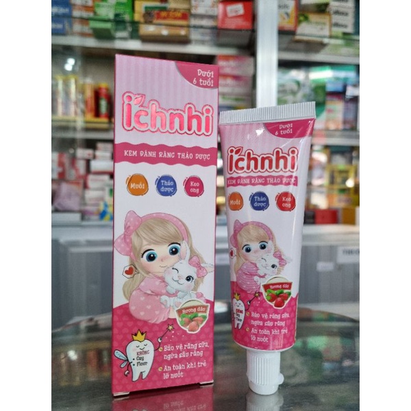 Kem Đánh Răng Thảo Dược Ích Nhi Trẻ Em 50g