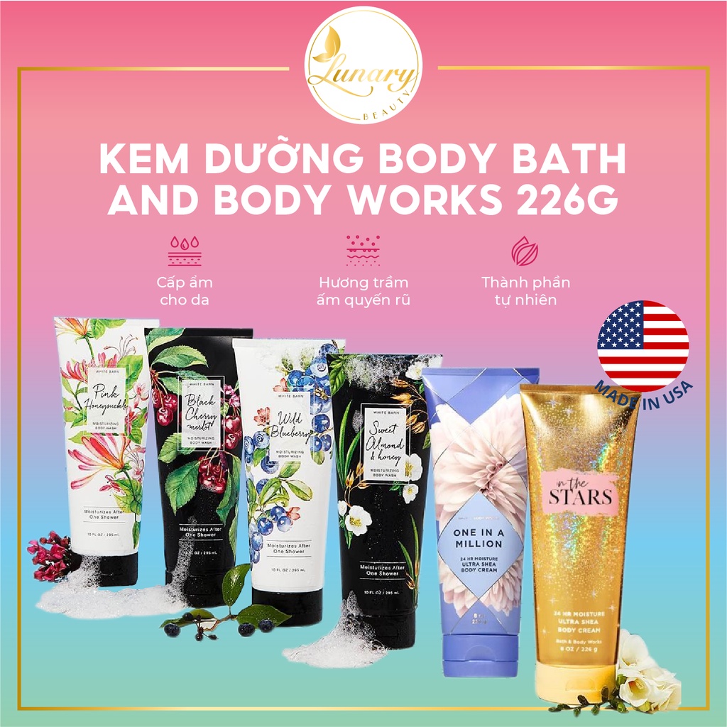 Kem Dưỡng Thể Bath and Body Works Body Cream (226g) - Lunary Beauty