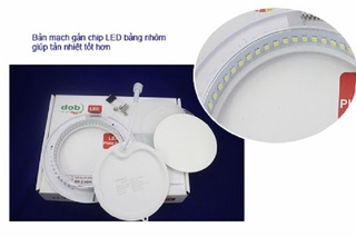 Đèn LED âm trần dạng mỏng DOB 5W- DBR1-4