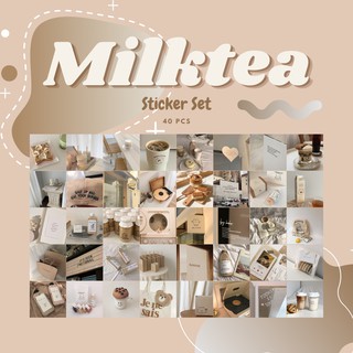 Aesthetic Sticker Set - 40 tấm