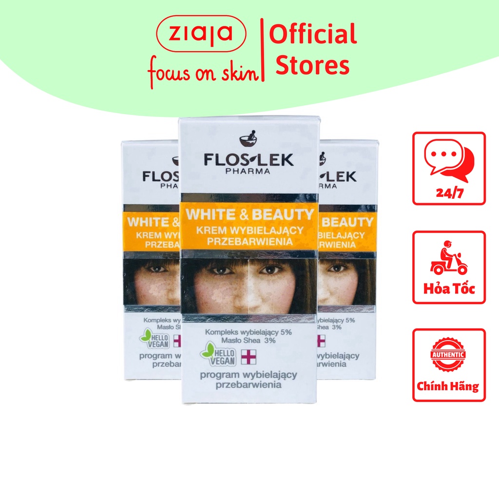 Floslek Kem Dưỡng Trắng Spot lightening White And Beauty  50ml