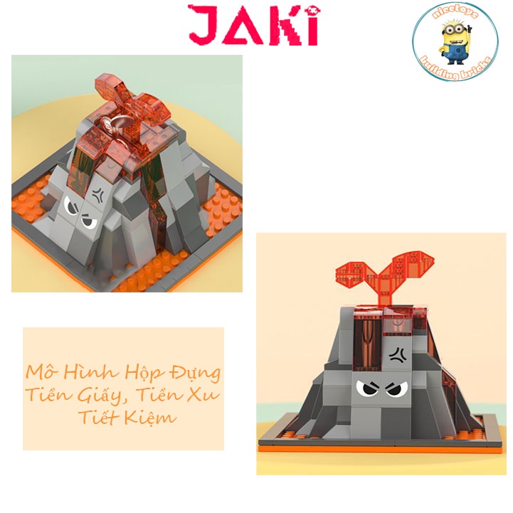 Đồ Chơi Lắp Ráp Kiểu LEGO Hộp Đựng Bút,Giá Đỡ Điện Thoại,Hôp Đựng Đồ Hình Khủng Long T-Rex No.JK5102-12 Với 200+PCS