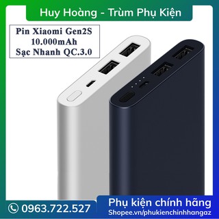 Pin Sạc Dự Phòng Xiaomi Gen 2S NEW dung lượng 10000 mAh Sạc Nhanh QC 3.0 - Hàng Chính Hãng