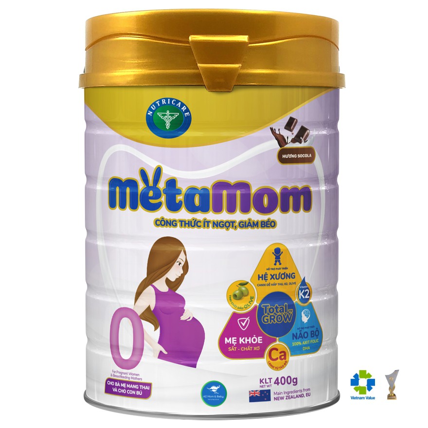 Sữa bột Nutricare MetaMom dành cho mẹ bầu & cho con bú (400g)