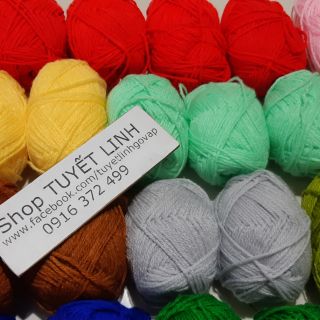 Combo chỉ len nhiều màu 200k /10 cuộn