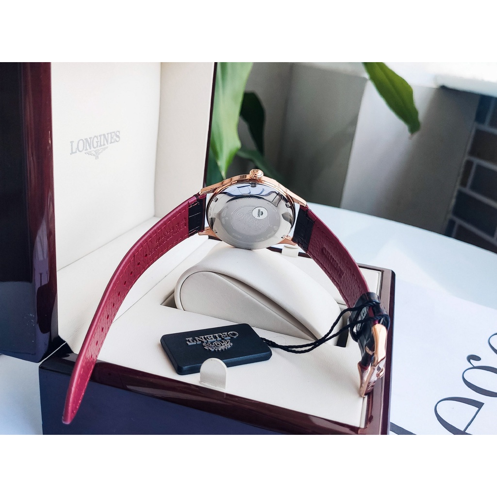 Đồng hồ nam dây da máy cơ cao cấp Orient Bambino V4 FAC08001T0 Mặt đen chống nước 3ATM Bảo hành 1 năm Hyma watch
