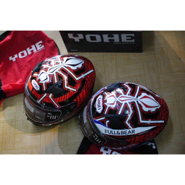 Mũ bảo hiểm Fullface Yohe978 plus Shoei nhện