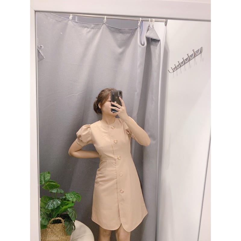 ĐẦM BASIC CÚC TO MÀU DA- HIN DRESS T170 | BigBuy360 - bigbuy360.vn