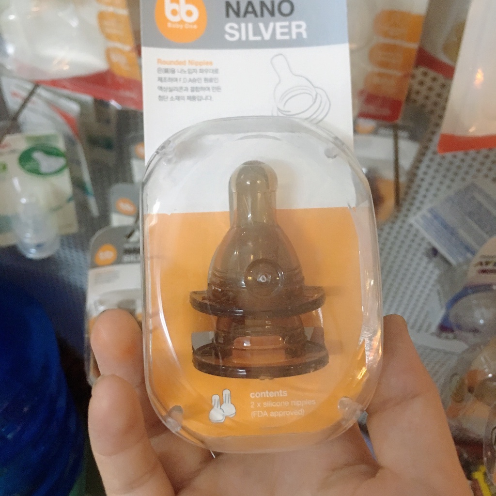 Núm ty Nano Silver BB size S/M/L/Y