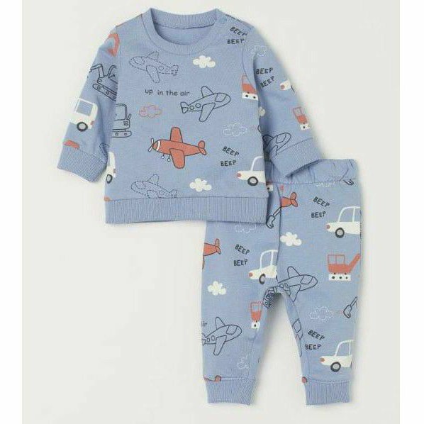Bộ nỉ H&M chuẩn UK sz4m-4y cho bé trai