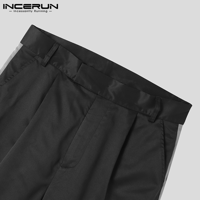 Quần baggy Incerun dáng dài phối màu cá tính dành cho nam