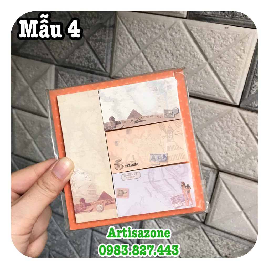 Giấy note Châu Âu Memo - 01 tập