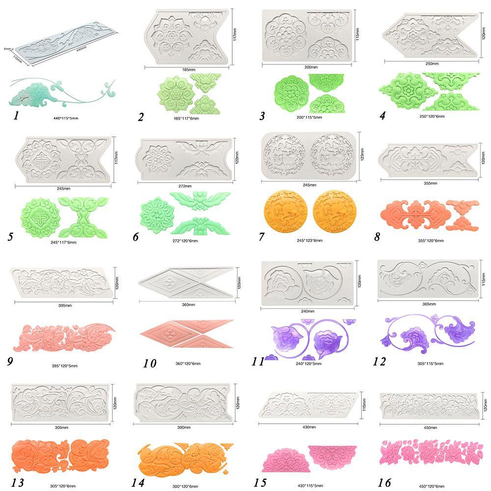 YNATURAL Khuôn Silicon Làm Kẹo Đường Trang Trí Bánh