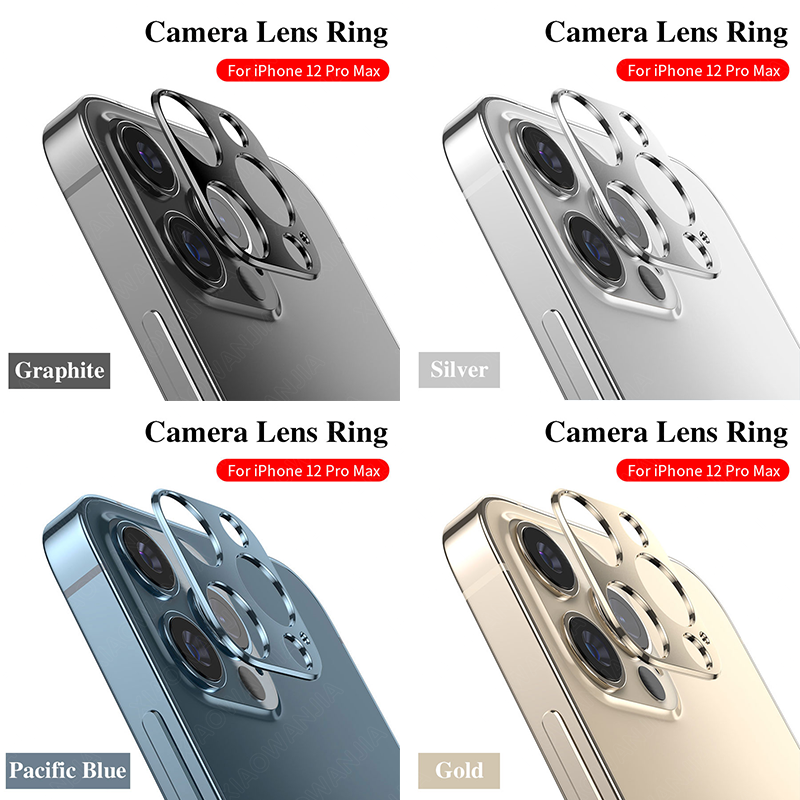 Viền Kim Loại Bảo Vệ Camera Sau Cho Iphone 11 12 Pro Max