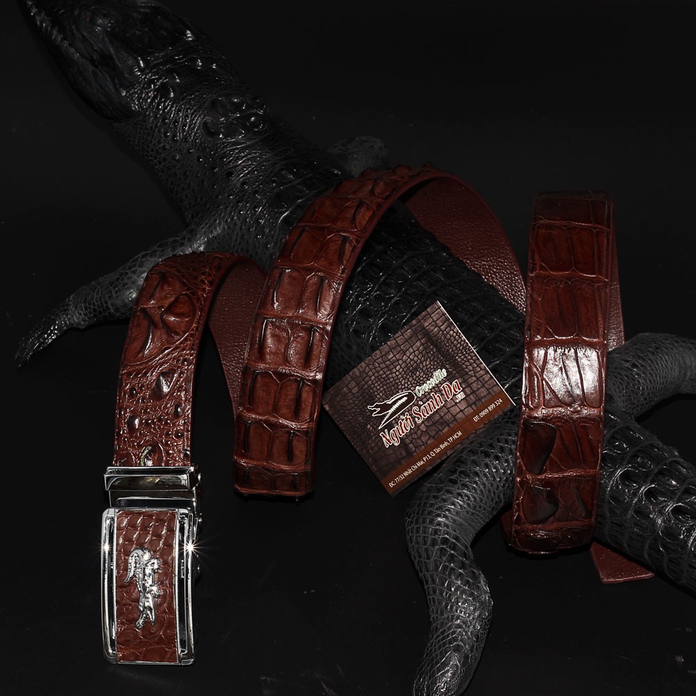Thắt Lưng Da Cá Sấu Liền DL LEATHER