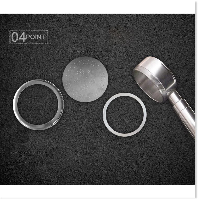 Bộ bát sen tắm chất liệu nhôm nguyên chất tăng áp 300%-400% sang trọng tiện lợi (Kèm dây sen Inox + Cài Sen)