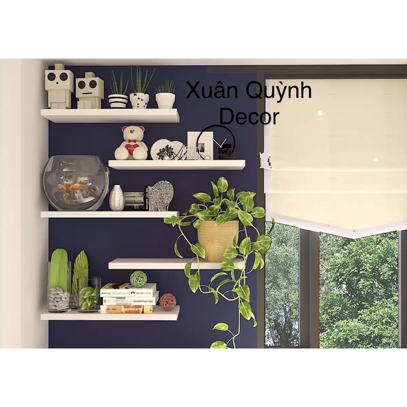 Kệ gỗ An Cường , kích thước 30 40 50 60cm x 15cmx 1,8cm. Cốt xanh