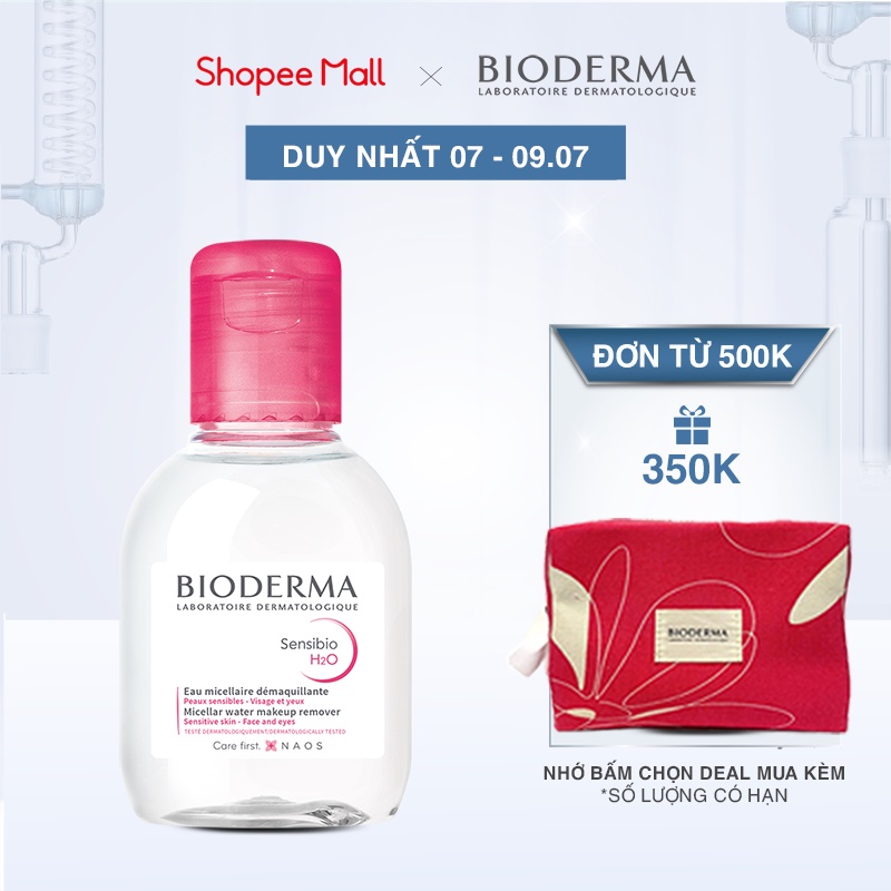 Dung dịch làm sạch và tẩy trang công nghệ Micellar Bioderma Sensibio H2O - 100ml