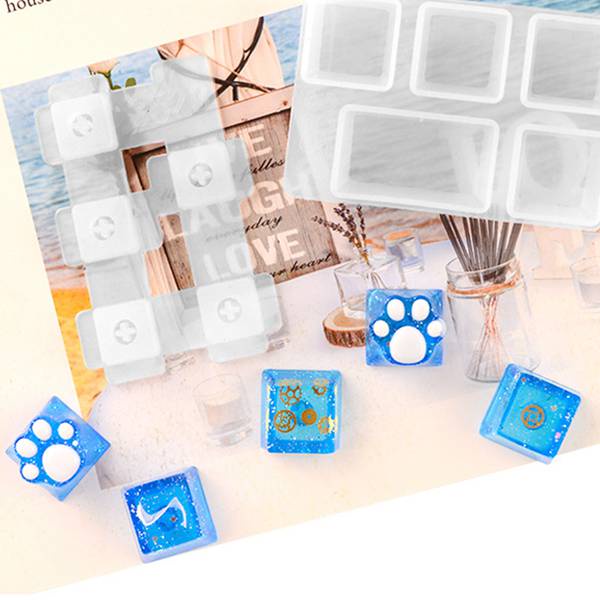 Bộ Khuôn Silicone Làm Nắp Nút Bàn Phím Cơ Chơi Game DIY
