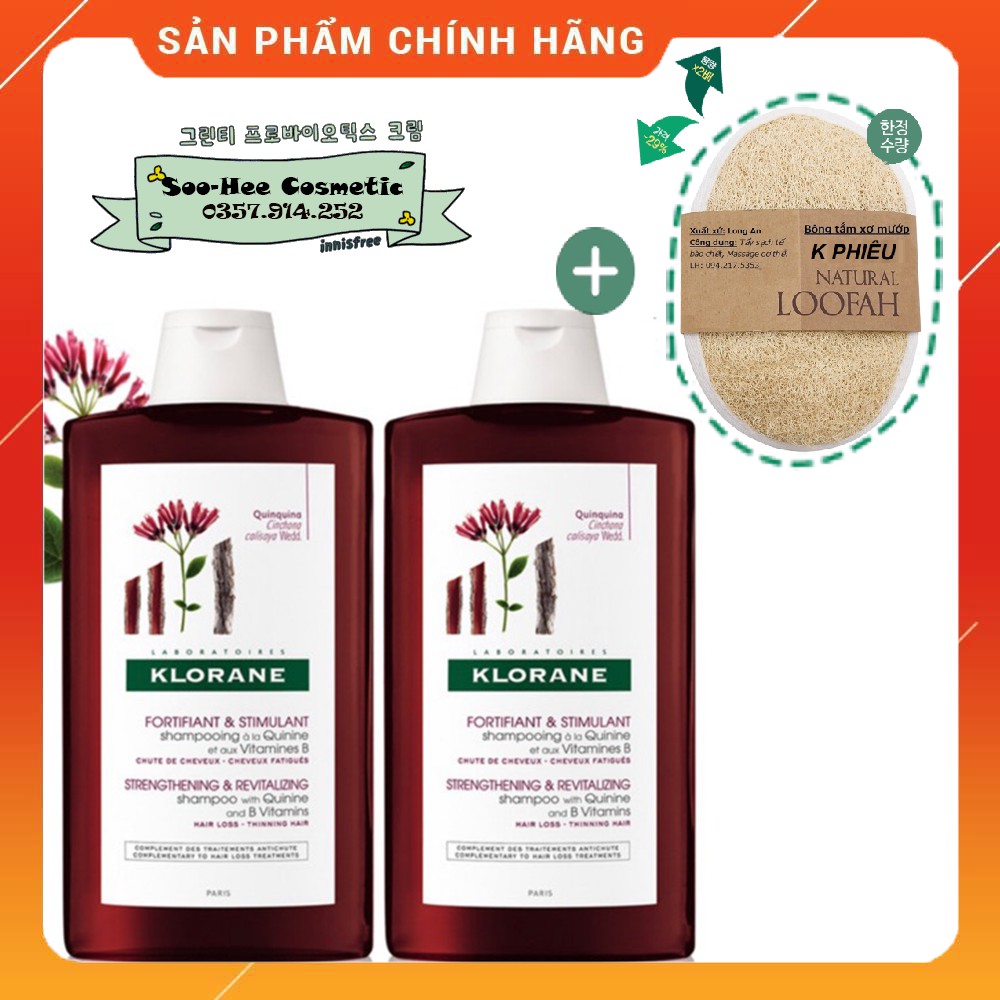 Dầu Gội Trị Rụng Tóc Klorane Quinquina 400ml [SooheeCos] DG251