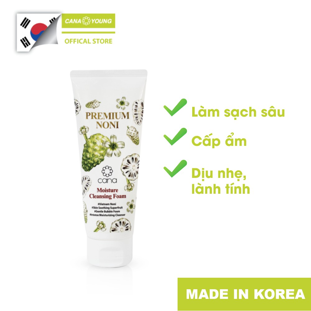 [QUÀ TẶNG] CANA PREMIUM NONI FOAM MOISTURE CLEANSING FOAM