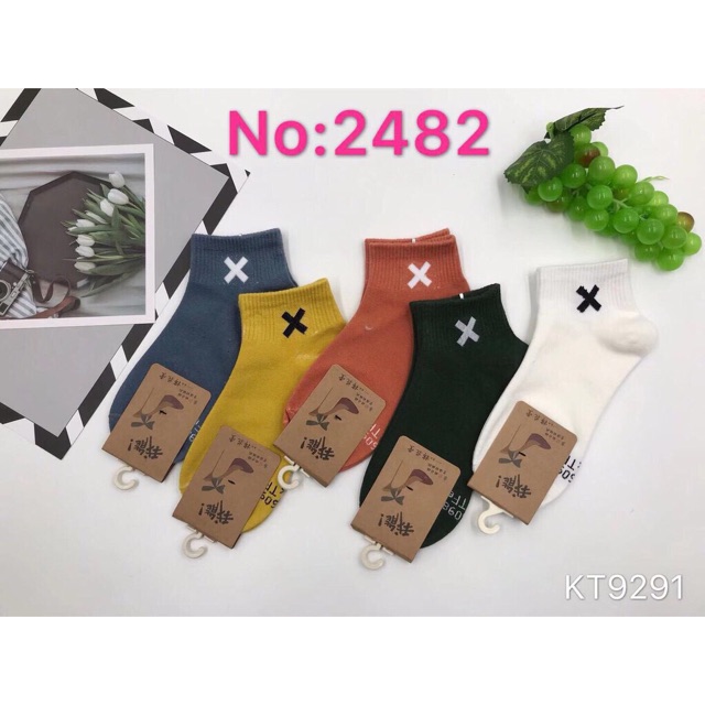 Set 5 đôi tất chữ X cho nữ