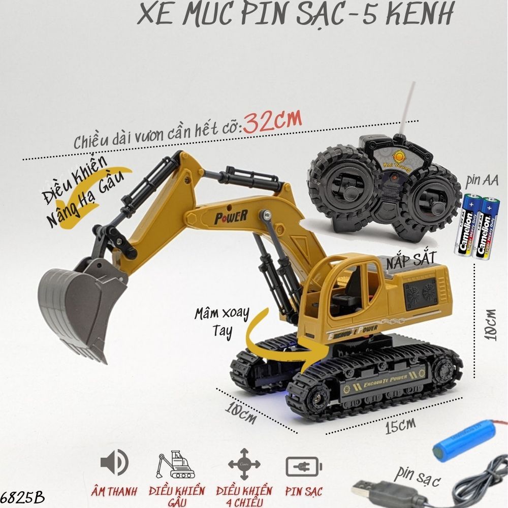 Bộ Xe công Trình Cẩu, Ben, Múc, Bồn Trộn nhiều tính năng, cực Bền Size Lớn