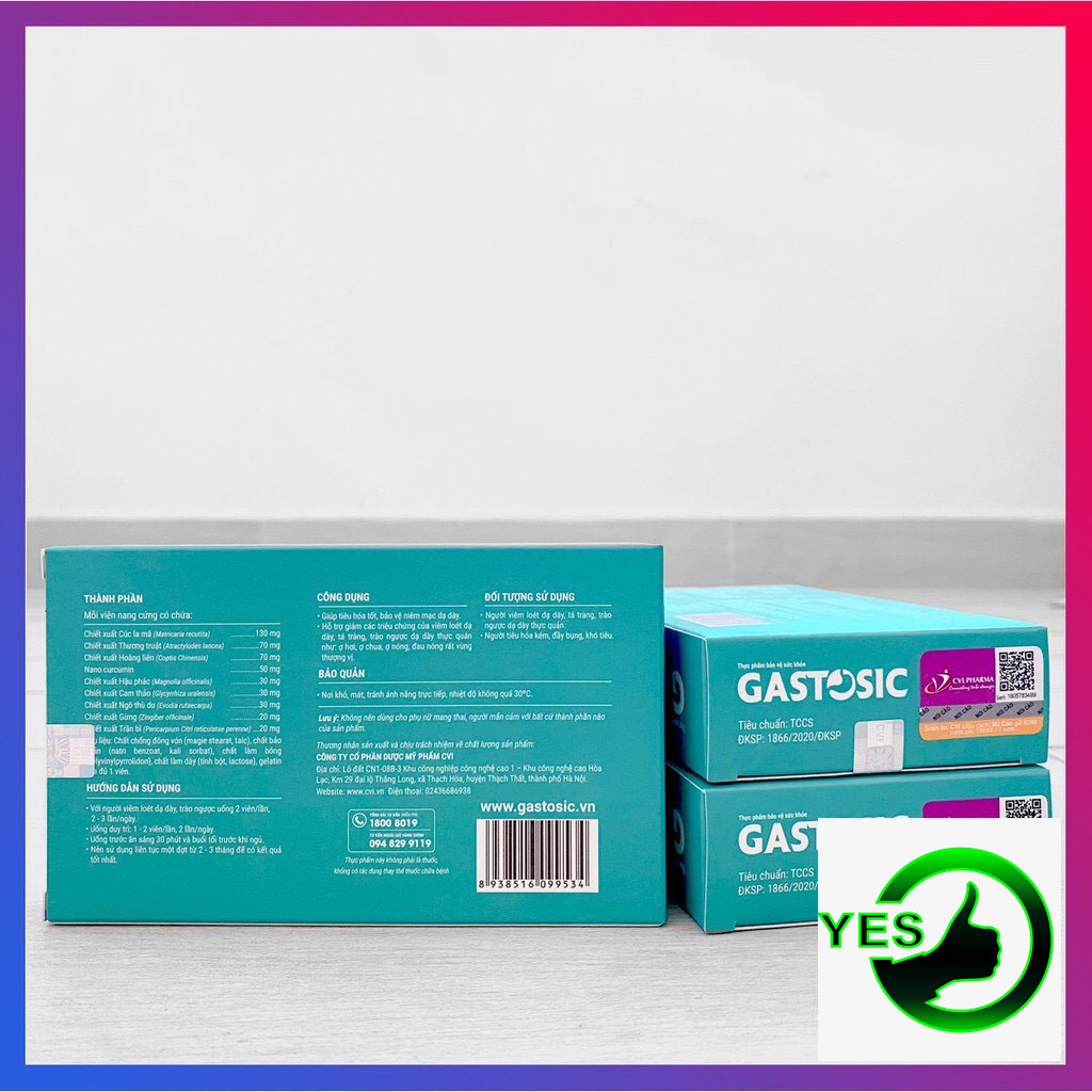 ❤[Chính hãng] Viên Uống GASTOSIC - Giải Pháp Cho Người Bị Viêm Loét, Trào Ngược Dạ Dày Thực Quản (Hộp 20 viên) | BigBuy360 - bigbuy360.vn
