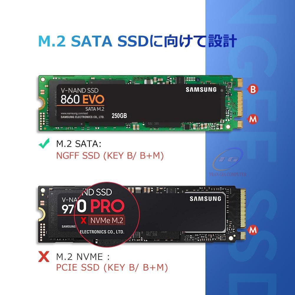 Box đựng ổ cứng SSD M.2 Sata NGFF chuẩn USB 3.0 Ugreen 60530 ✔HÀNG CHÍNH HÃNG ✔