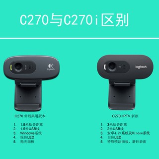 Webcam Logitech C270i IPTV - Hỗ trợ cho Tivi Android, Android box