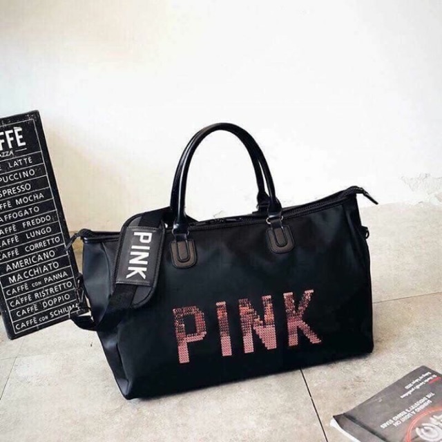 👜👜TÚI PINK KIM SA CHỐNG NƯỚC 🍒🍒 Túi Pink này mà xách đi du lịch hay đi tập có bị đẹp quá ko 😋  💯 Giá  #180k Hàng s