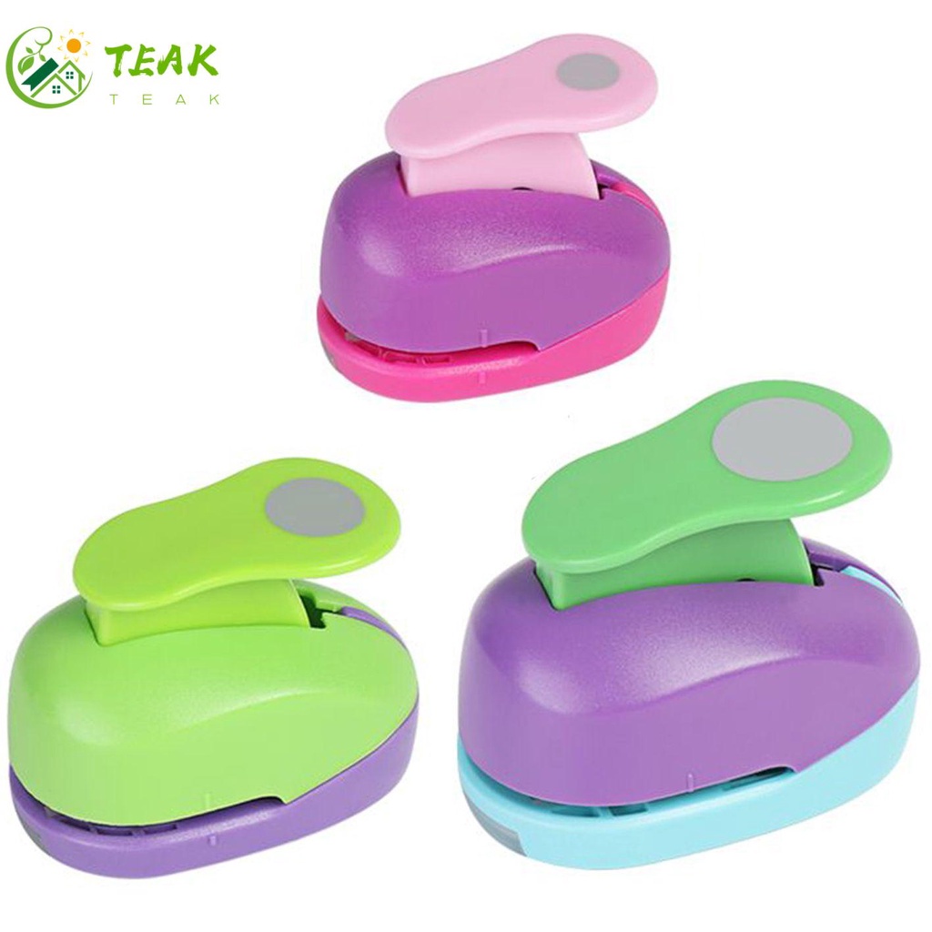 TEAK Gifts Round Hole Punch DIY Cards Making Paper Shaper Cutter Convenient Scrapbooking Cute Handmade Embossing