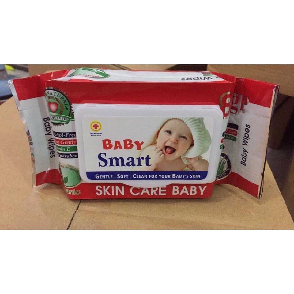 khăn ướt baby smart gói 80g