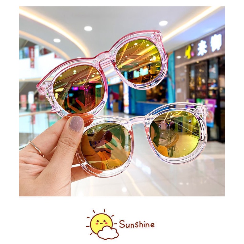 Mắt Kính Tráng Gương 2 Gọng Sành Điệu Cho Bé Trai Bé Gái