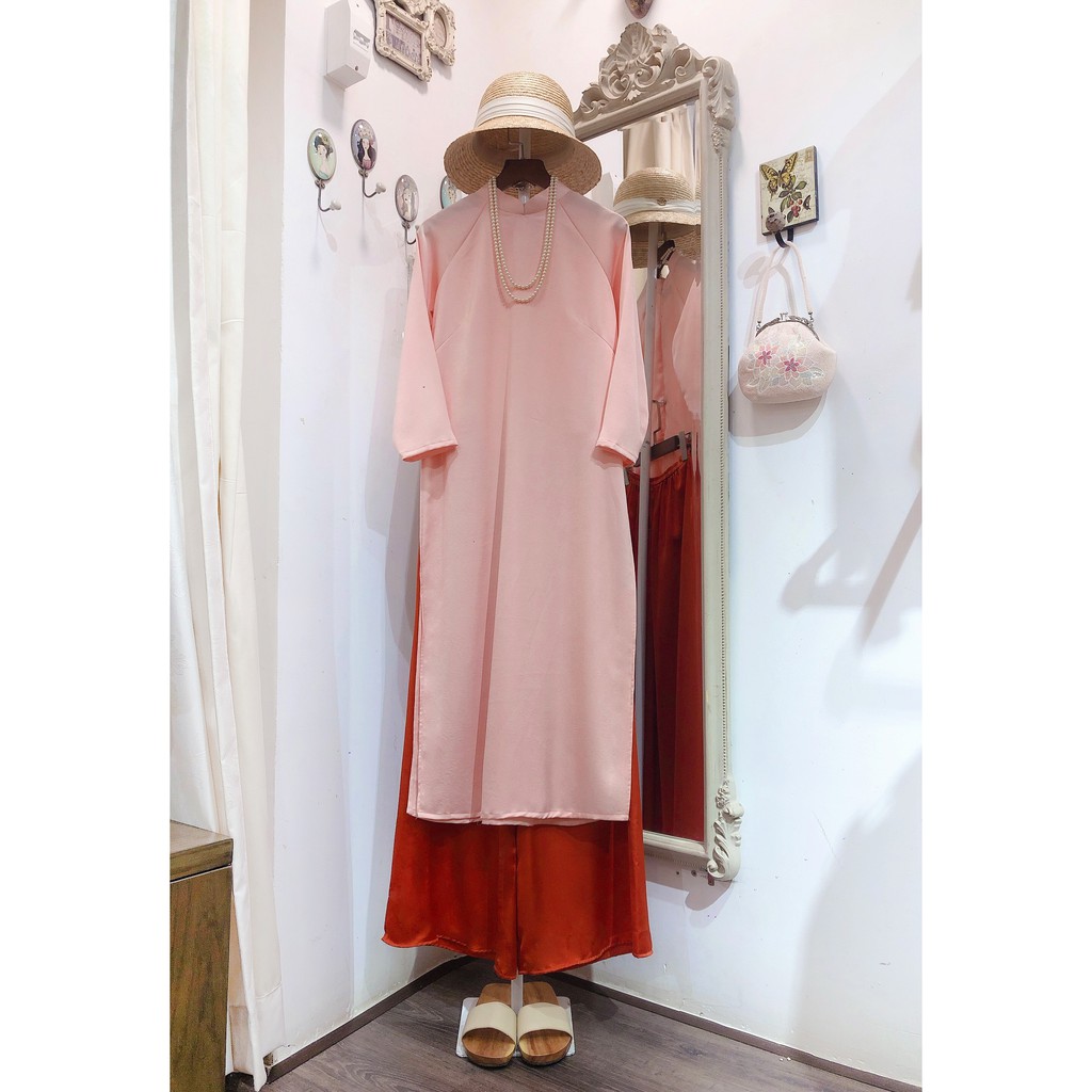 Set Áo dài Rosemary tây thi hồng đào