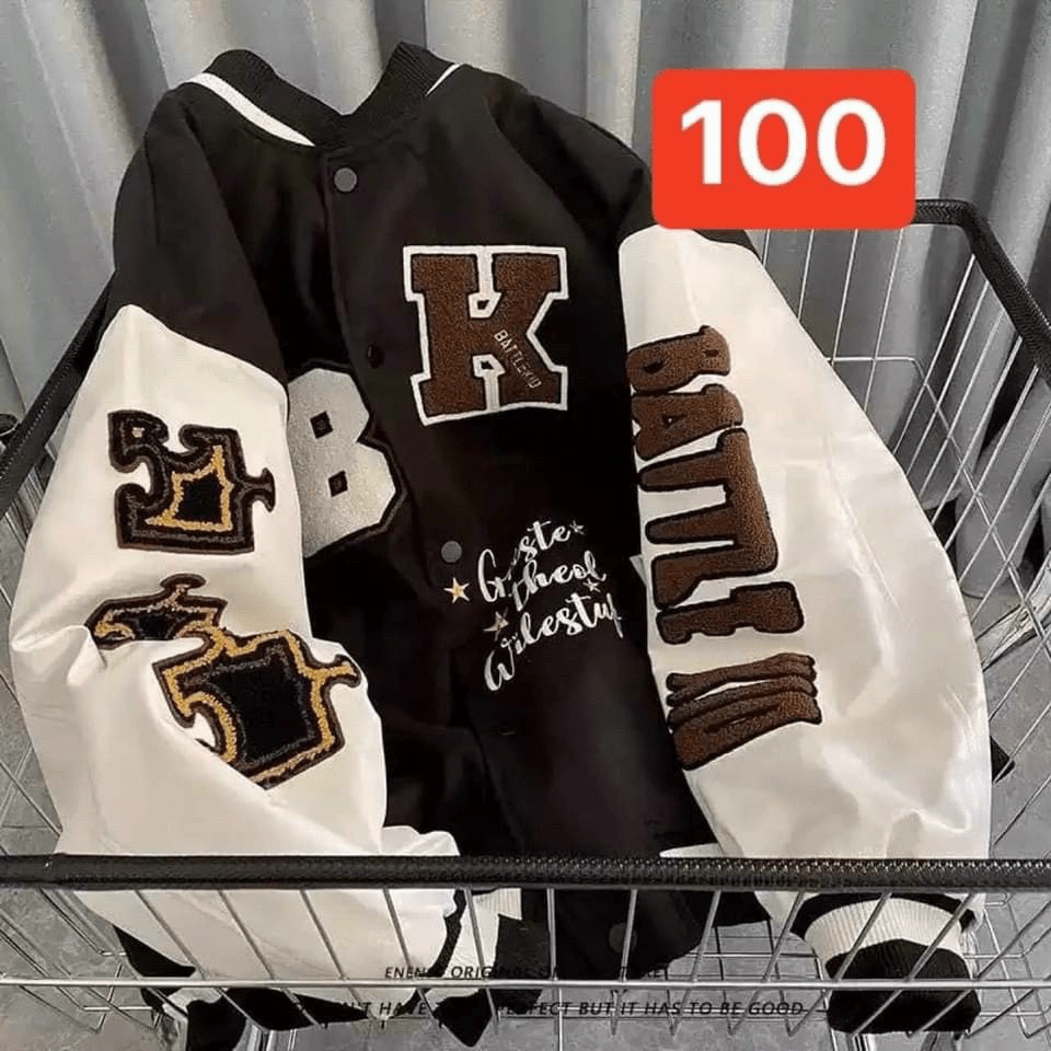 Áo Khoác Hoodie Kiểu Bomber Nút Bấm In Chữ K Dáng Thụng Chất Cách Nhiệt HOttrend mới Thời Trang HHP Fashion