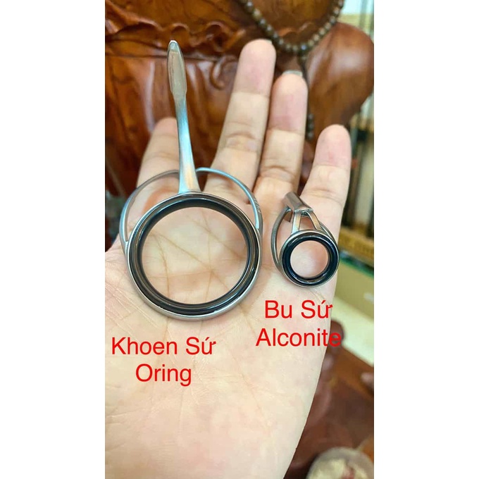 KHOEN DỰNG CẦN CÂU FUJI ORING BƯỚM + Bu FUJI ALCONITE (Nhật)