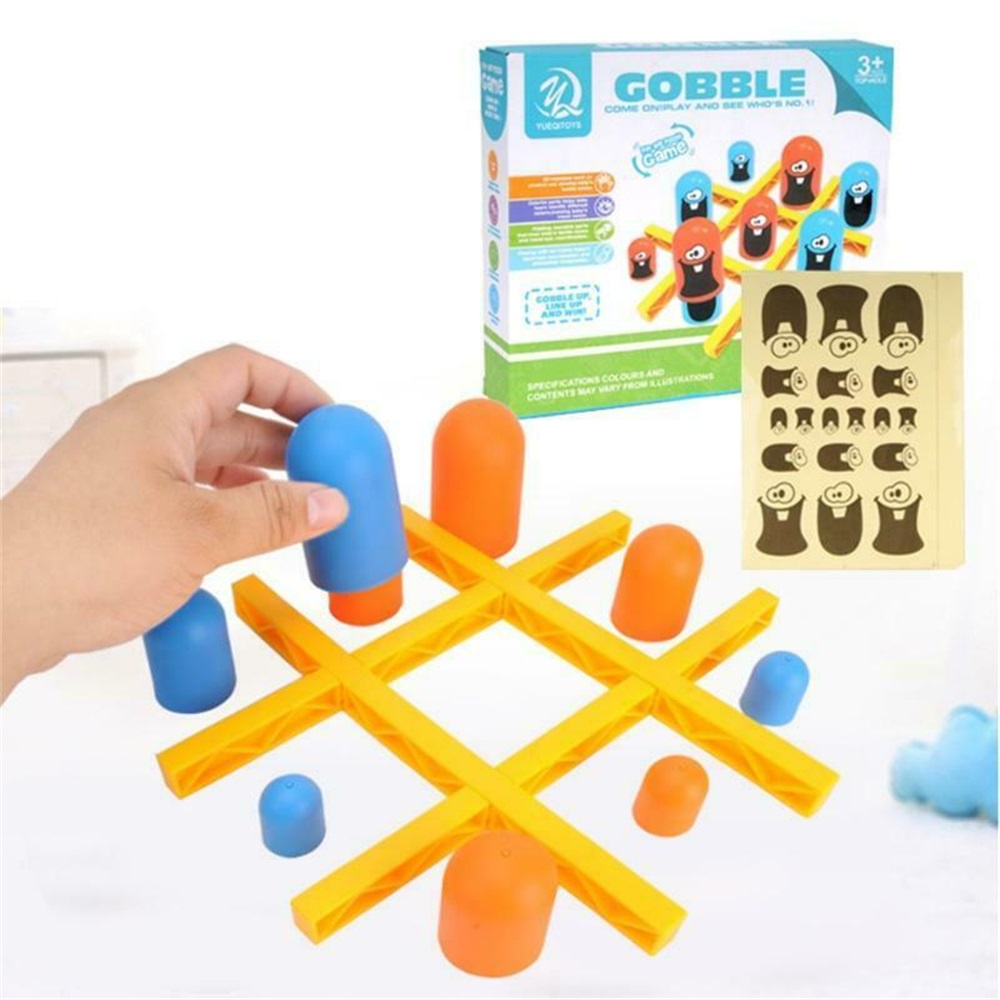 Tic Tac Toe Training Gobblet Gobblers Board Game Big Eat Small Strategy Game Toy