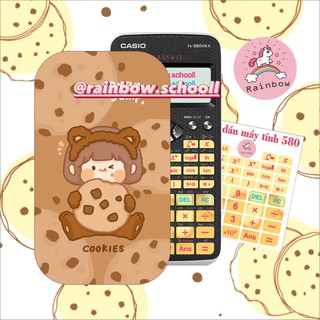 Miếng dán decal 580 in theo yêu cầu trang trí decan máy tính casio fx 580 ex bỏ túi cầm tay
