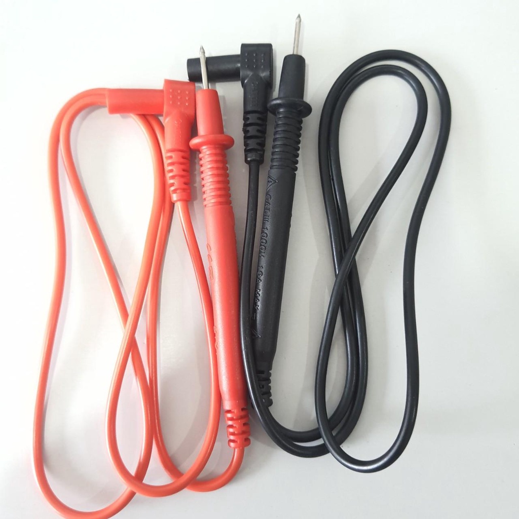 Bộ 2 que đo đồng hồ vạn năng 1000V 10A CAT III dây đồng lõi to dài 91cm dây đo đồng hồ vom dây đo điện