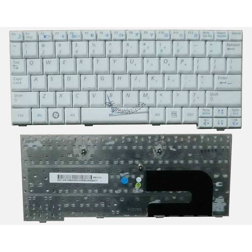 (KEYBOARD) BÀN PHÍM LAPTOP SAMSUNG NC10 dùng cho Mini NC10 NC 10 NC-10 NP-NC10 NP-N130 N140