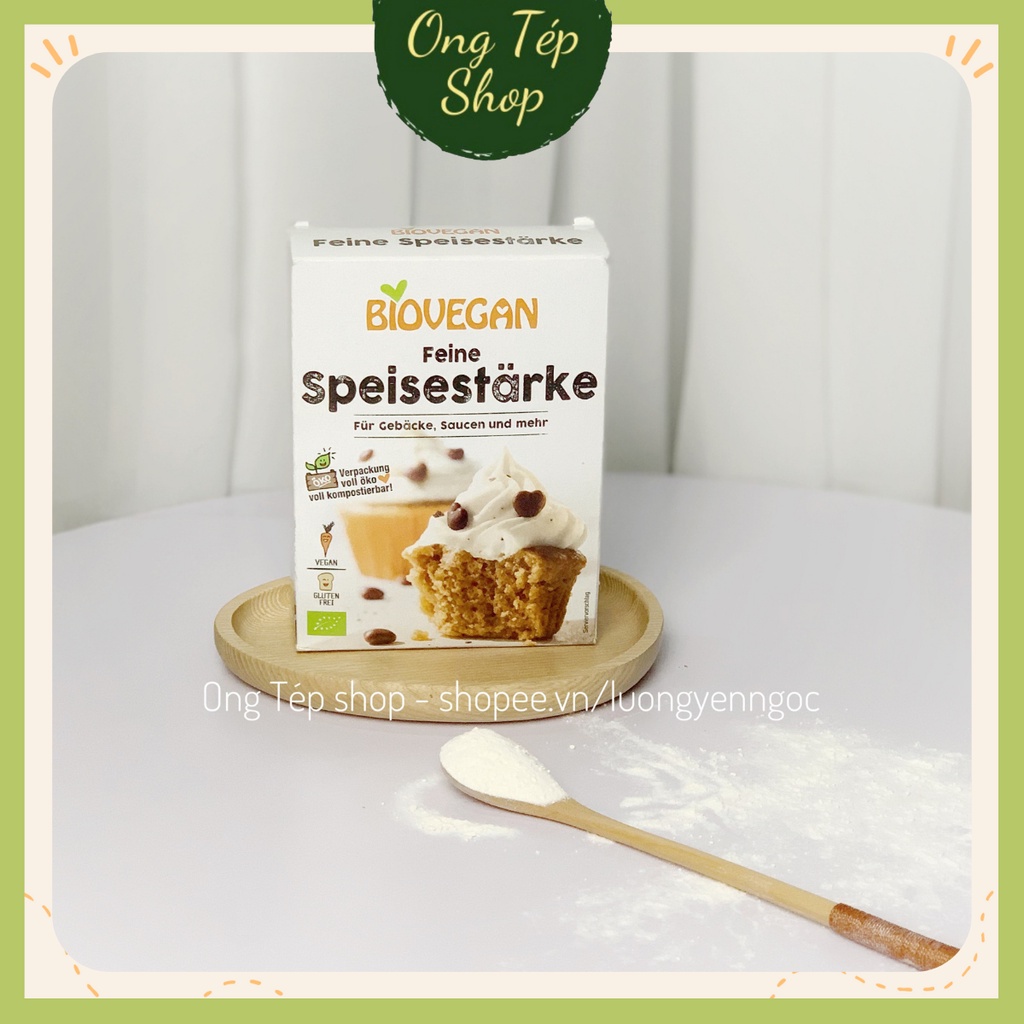 Tinh bột bắp hữu cơ Biovegan làm bánh, làm bữa phụ cho bé ăn dặm
