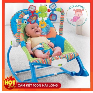 Ghế rung có nhạc cho bé an toàn, thoải mái, giúp bé có giấc ngủ ngon. DNH18