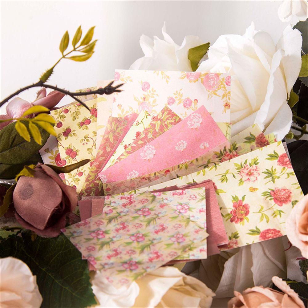 LAKAMIER Set 30 Tờ Giấy Hình Hoa Trang Trí Nhật Ký Album Ảnh