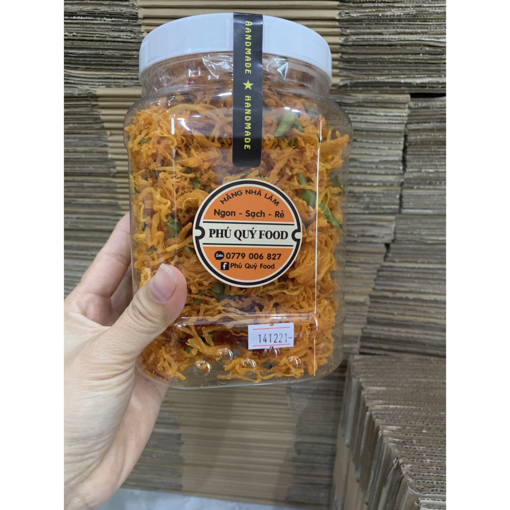 Khô gà lá chanh loại 1 100% Thịt Gà Loại 1 Hàng Ngon Nhà Làm