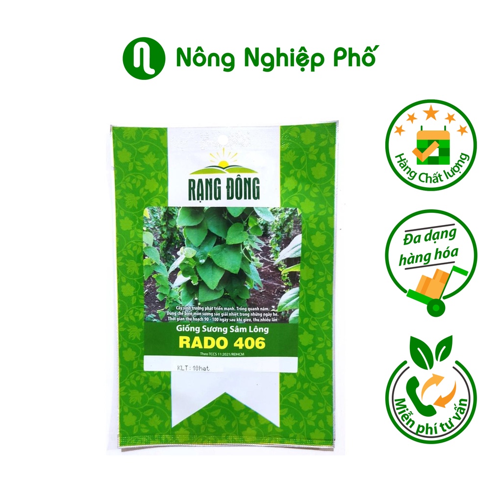 Hạt giống sương sâm lông RADO 406 Rạng Đông - Gói 10 hạt