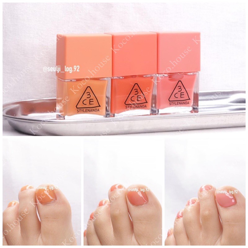 SET SƠN MÓNG TAY 3CE MOOD FOR BLOSSOM NAIL LACQUER SET